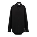 Balenciaga Black Cotton Long Women's Dress