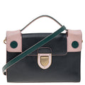 Multicolor Leather Diorever Top Handle Bag
