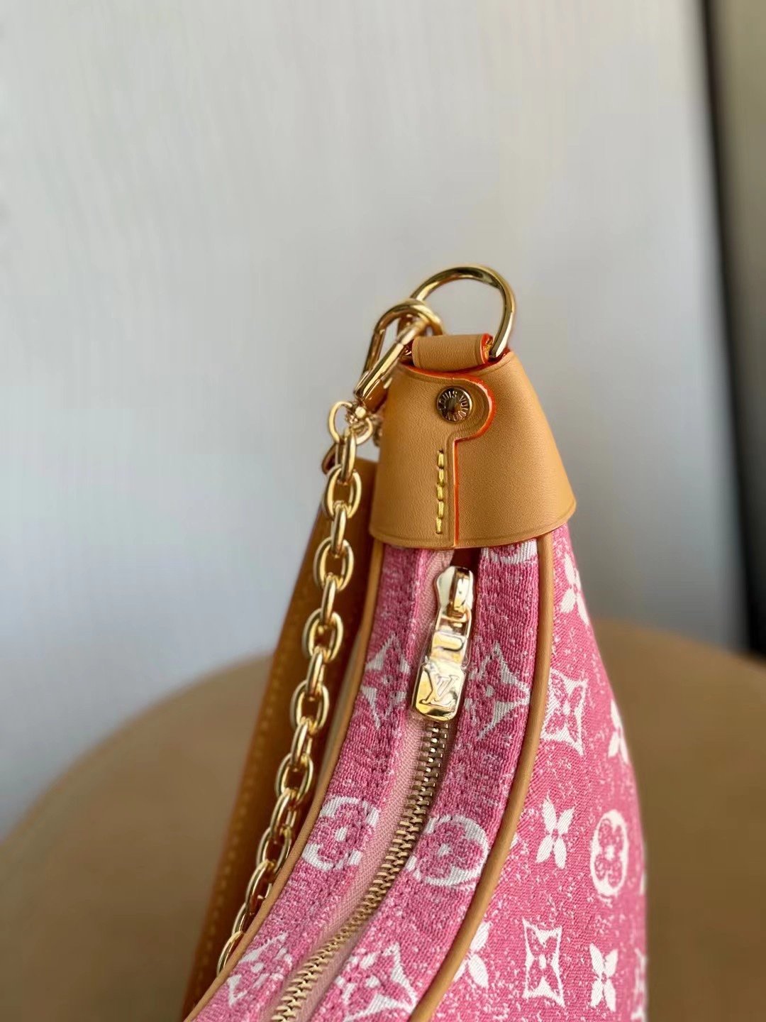 Louis Vuitton Loop Denim Pink For Women,  Shoulder Bags 9.1in/23cm Louis Vuitton