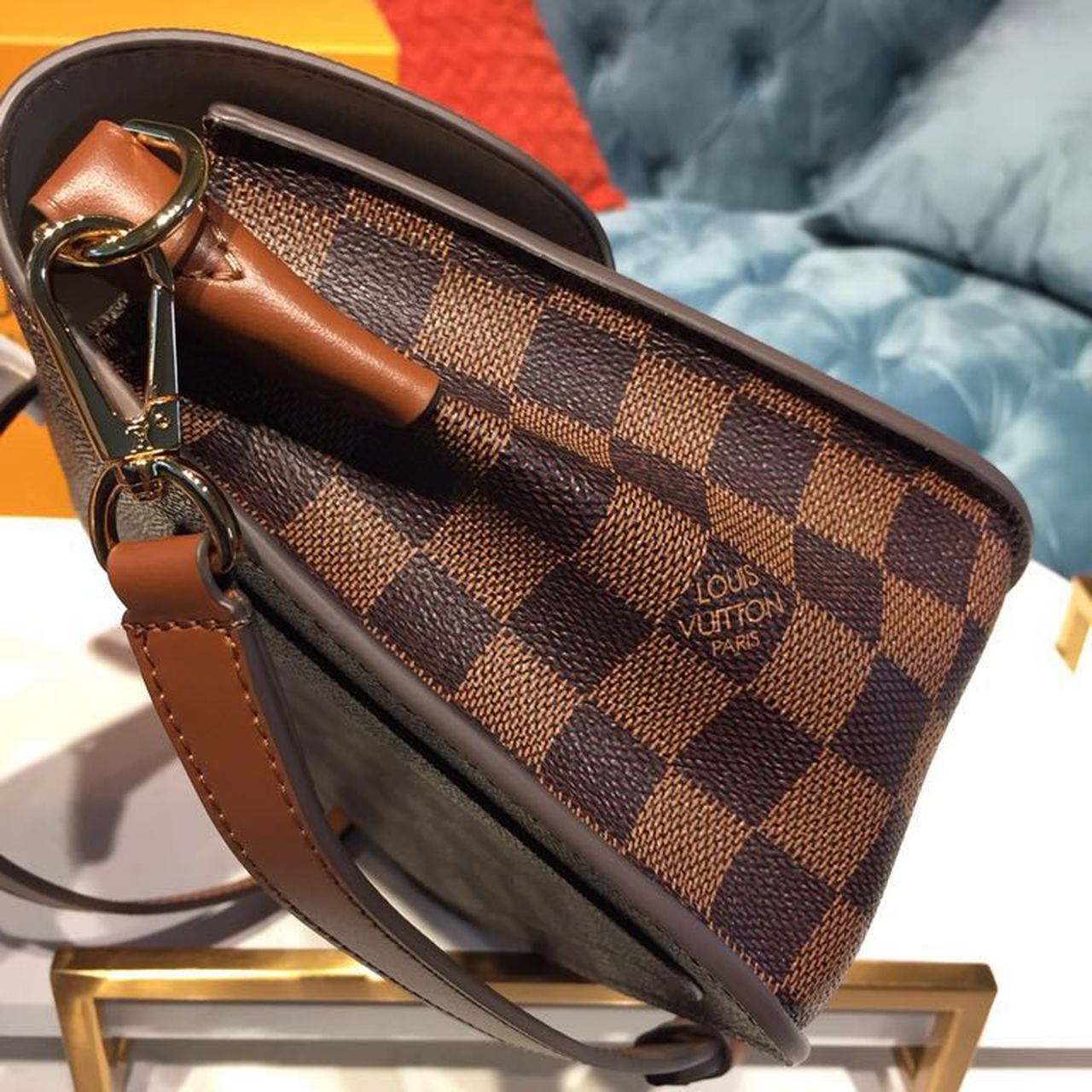 Louis Vuitton Beaumarchais Damier Ebene Canvas Venus Pink For Women, WomenÃƒÂ¢Ã¢â€šÂ¬Ã¢â€žÂ¢s Handbags, Shoulder And Crossbody Bags 9.8in/25cm Louis Vuitton N40147
