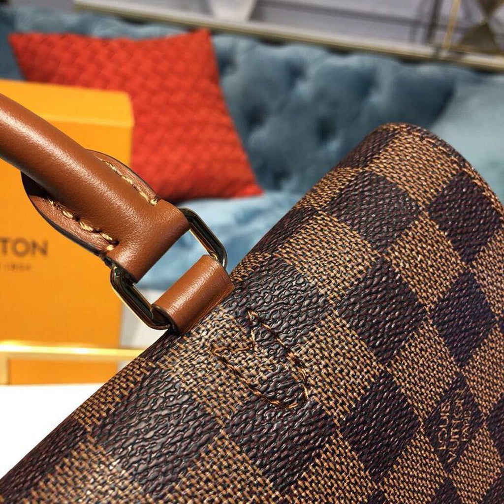 Louis Vuitton Beaumarchais Damier Ebene Black For Women, WoHandbag, Shoulder And Crossbody Bags 9.8in/25cm Louis Vuitton N40146