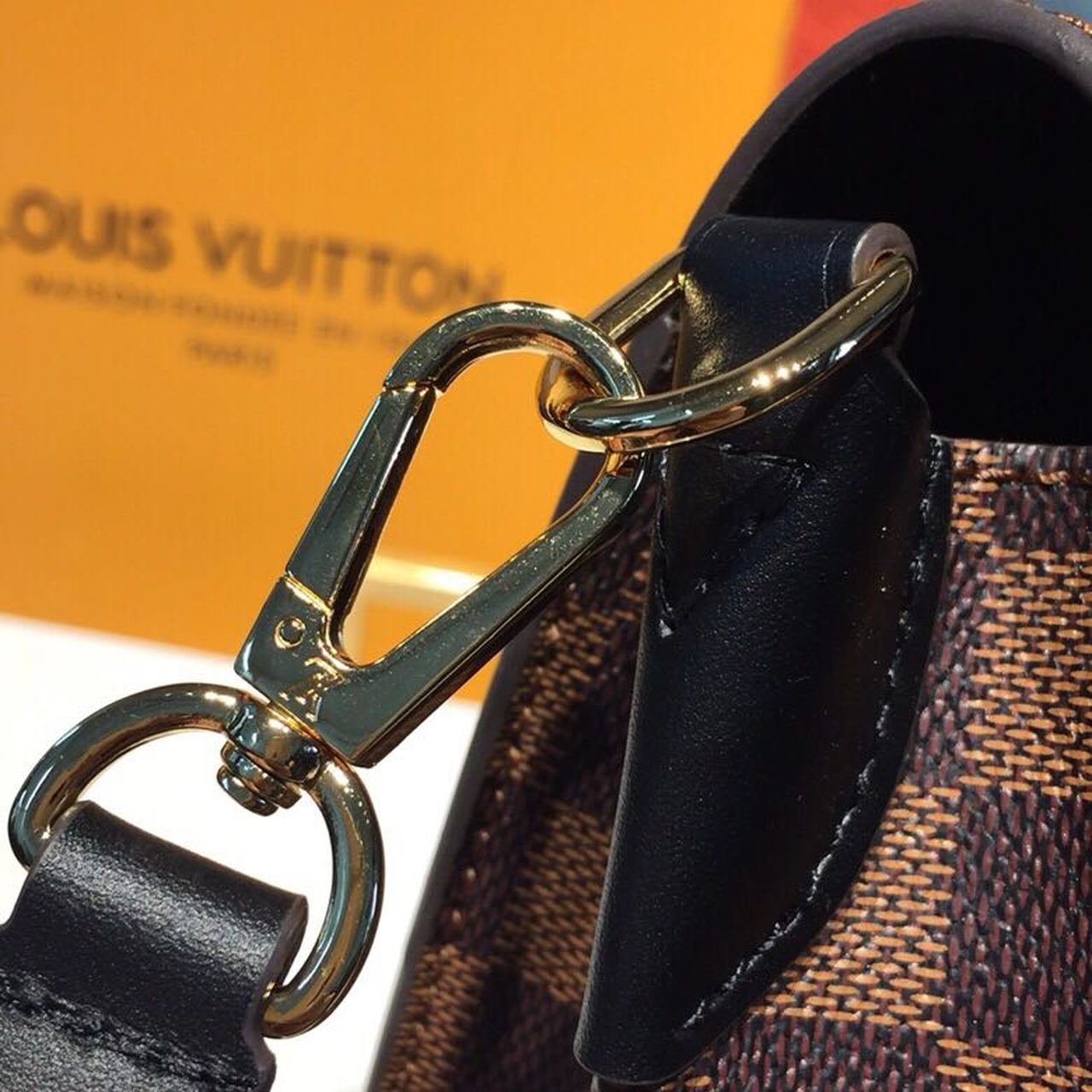 Louis Vuitton Beaumarchais Damier Ebene Black For Women, WoHandbag, Shoulder And Crossbody Bags 9.8in/25cm Louis Vuitton N40146