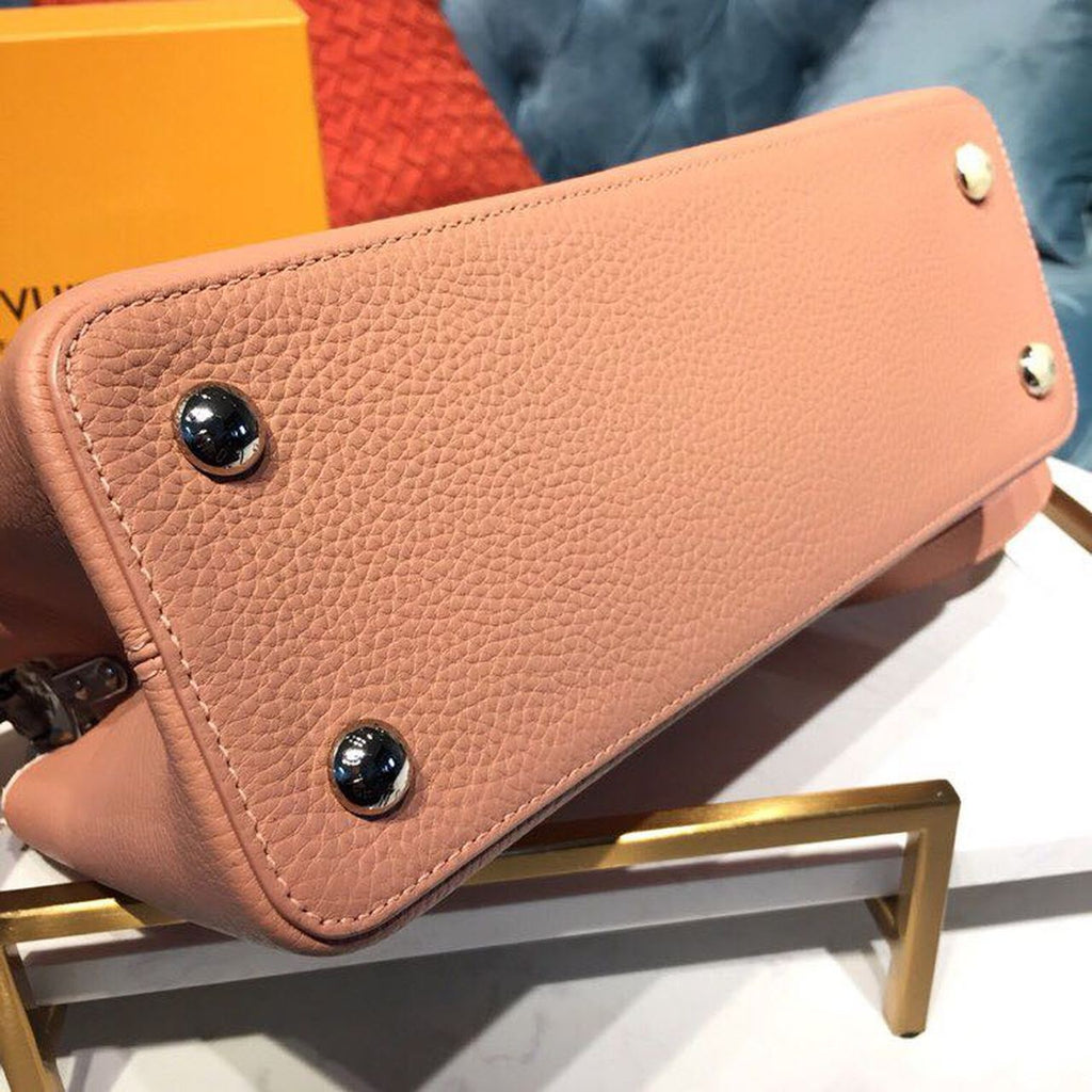 Louis Vuitton Capucines PM Taurillon And Python Magnolia Pink For Women,  Shoulder And Crossbody Bags 10.4in/27cm Louis Vuitton
