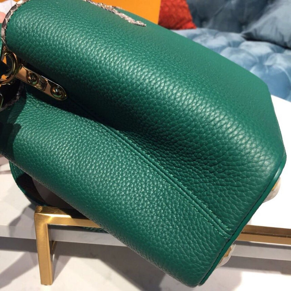 Louis Vuitton Capucines BB Taurillon And Python Green For Women,  Shoulder And Crossbody Bags 10.6in/27cm Louis Vuitton
