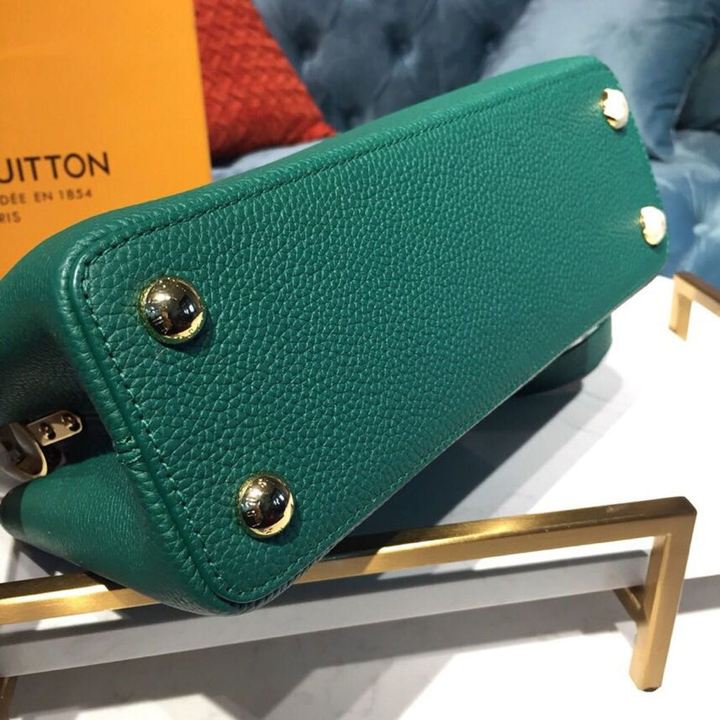 Louis Vuitton Capucines Taurillon And Python Green For Women,  Shoulder And Crossbody Bags 10.6in/27cm Louis Vuitton