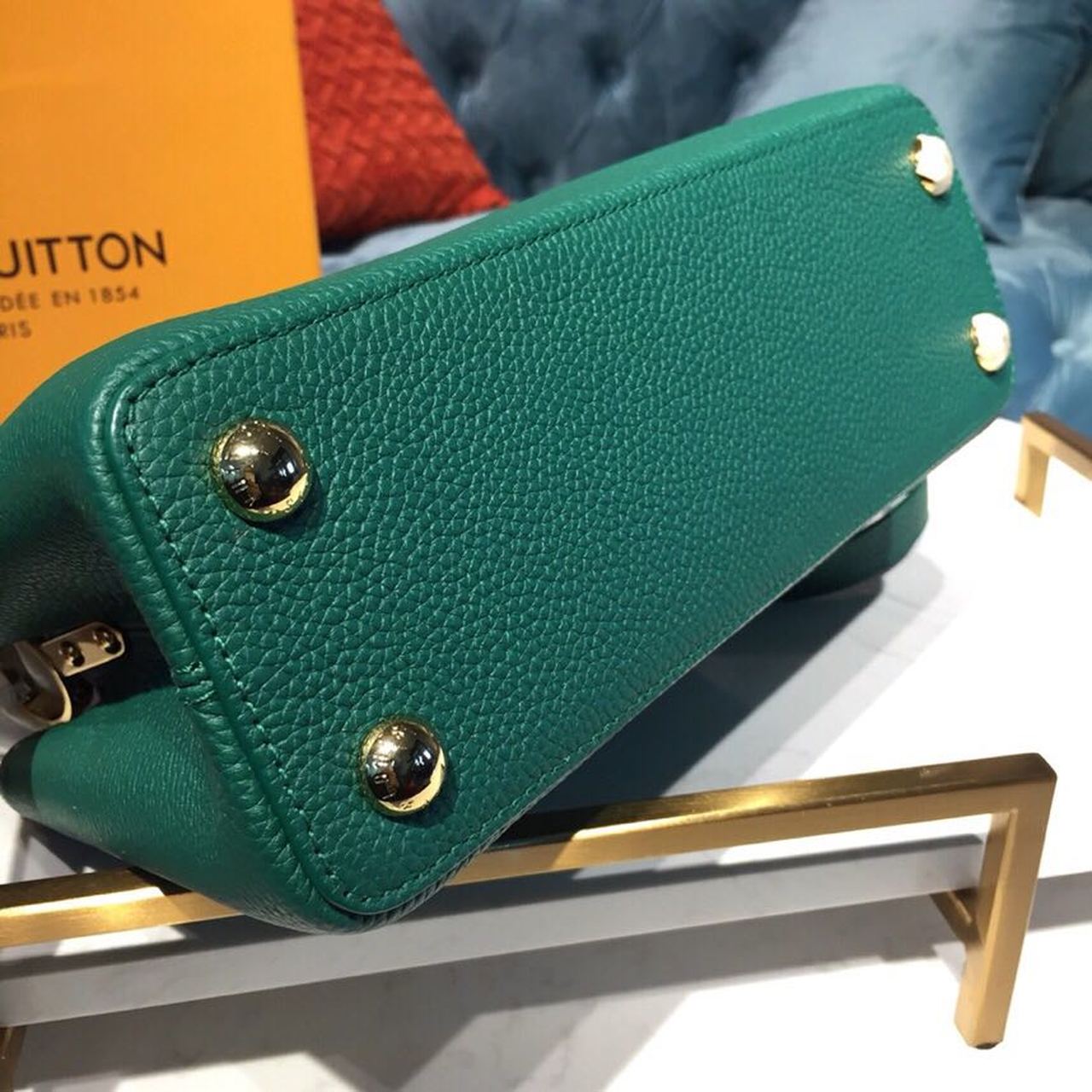 Louis Vuitton Capucines Taurillon And Python Green For Women,  Shoulder And Crossbody Bags 10.6in/27cm Louis Vuitton