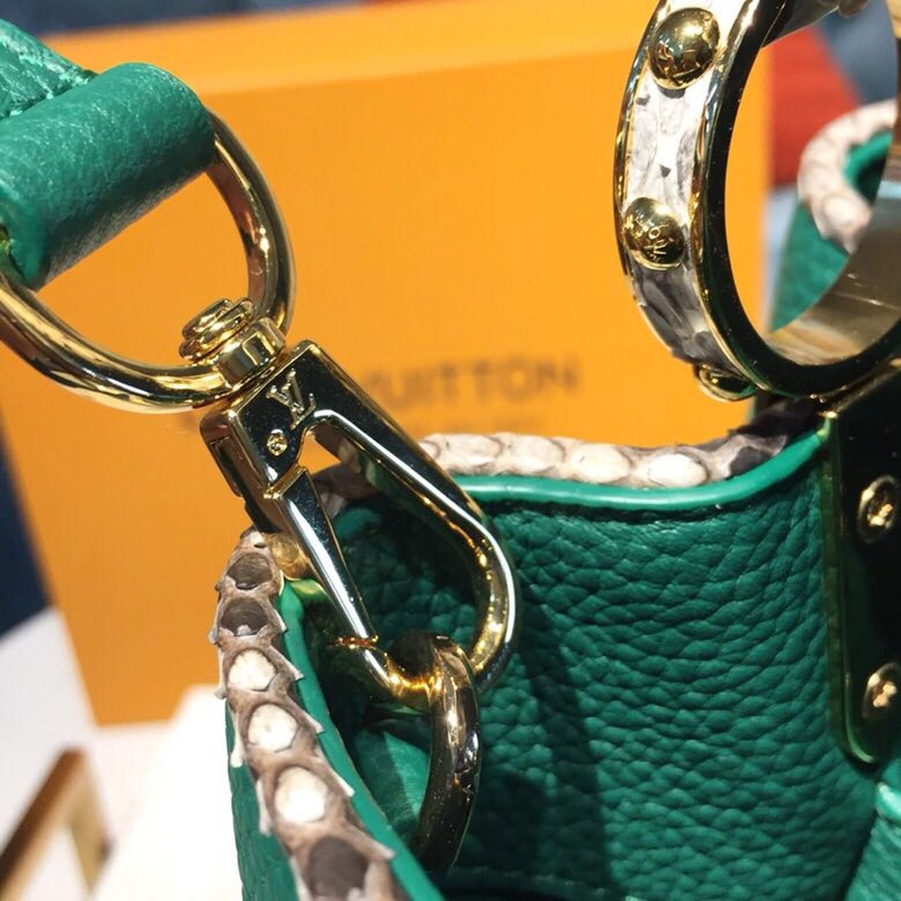 Louis Vuitton Capucines BB Taurillon And Python Green For Women,  Shoulder And Crossbody Bags 10.6in/27cm Louis Vuitton