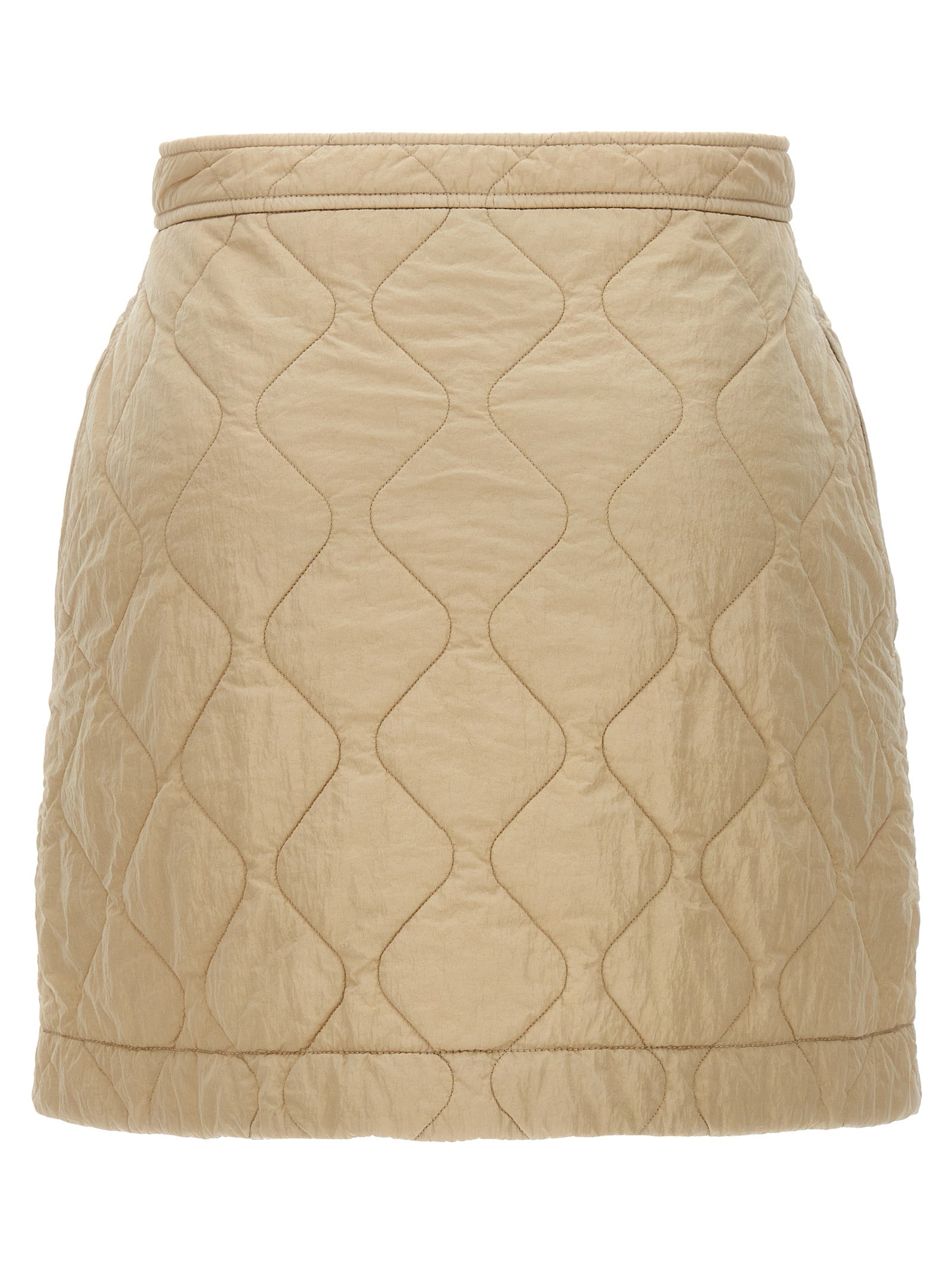 Burberry Women's Quilted Nylon Skirt