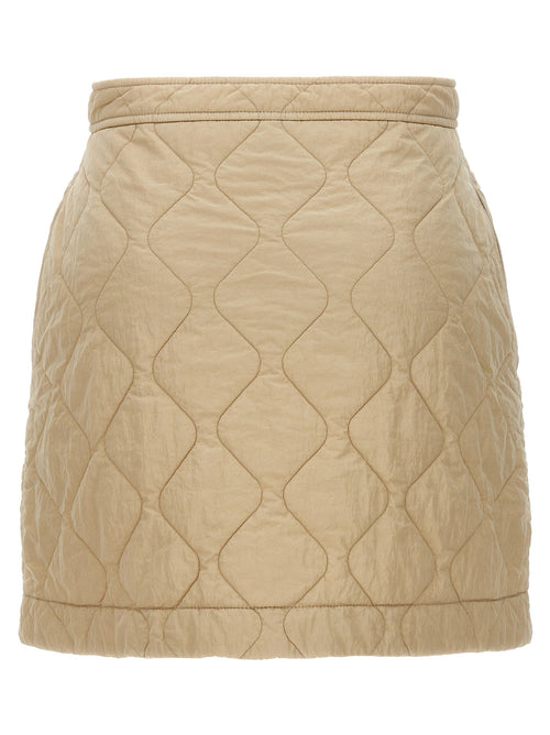 Burberry Women's Quilted Nylon Skirt