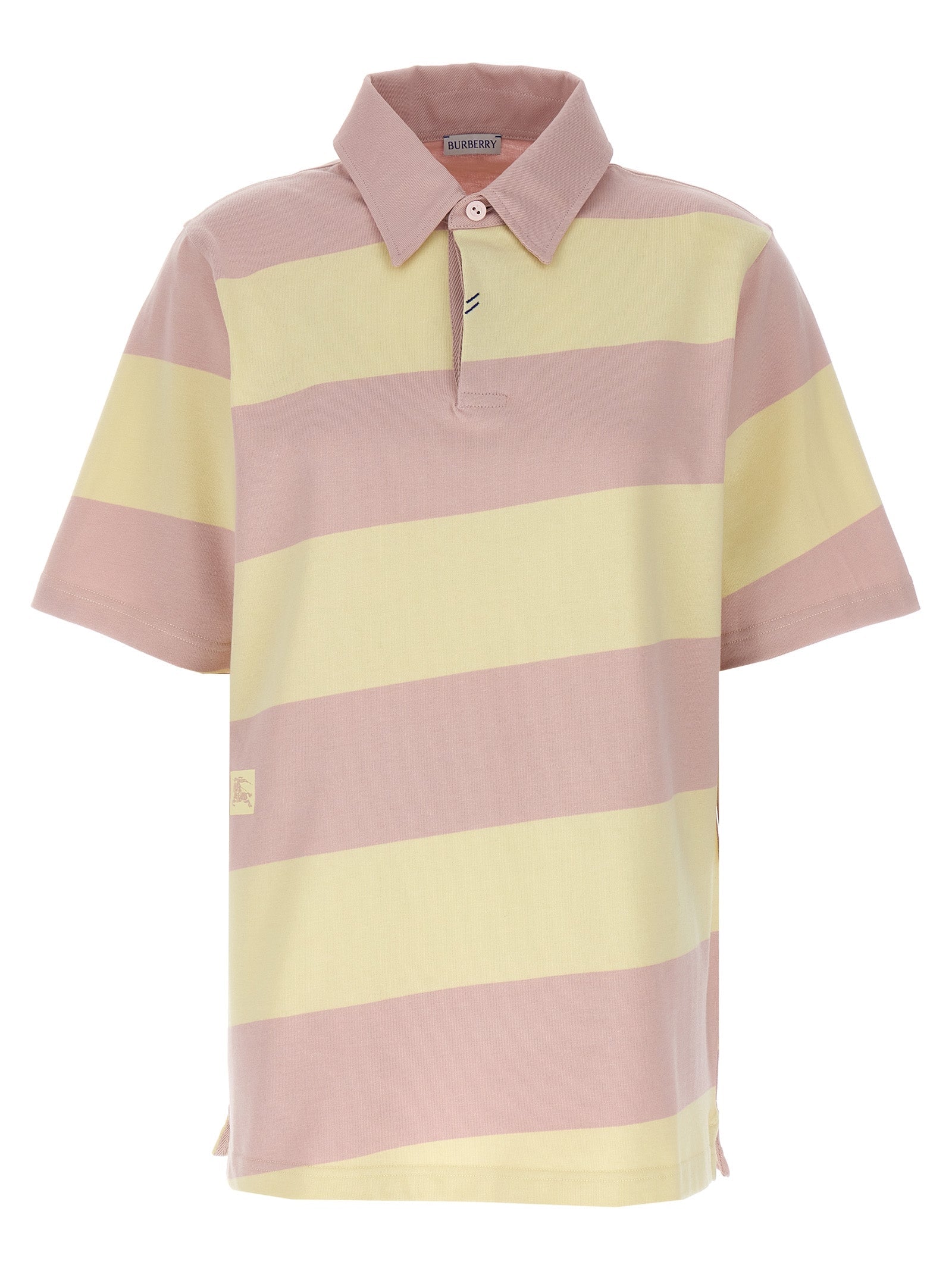 Burberry Women's Logo Striped Polo Shirt
