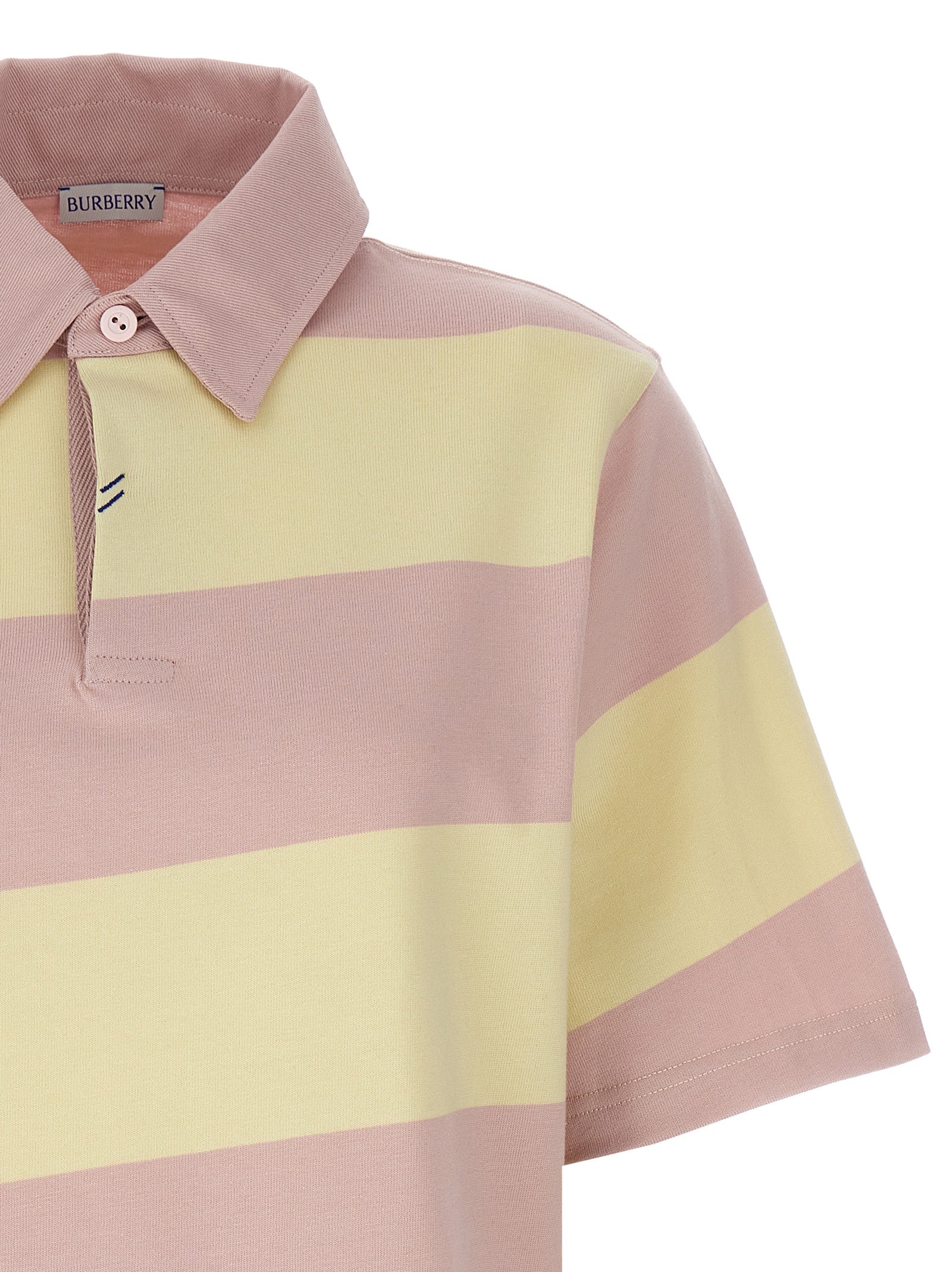 Burberry Women's Logo Striped Polo Shirt