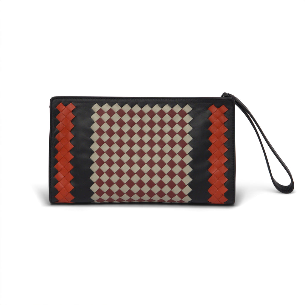 Bottega Veneta Intrecciato Leather Wristlet Clutch Bag
