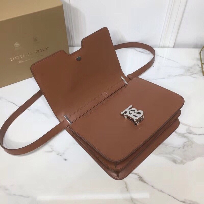 Burberry Small TB Crossbody Bag Monogram Brown For Women, Bags 8.3in/21cm