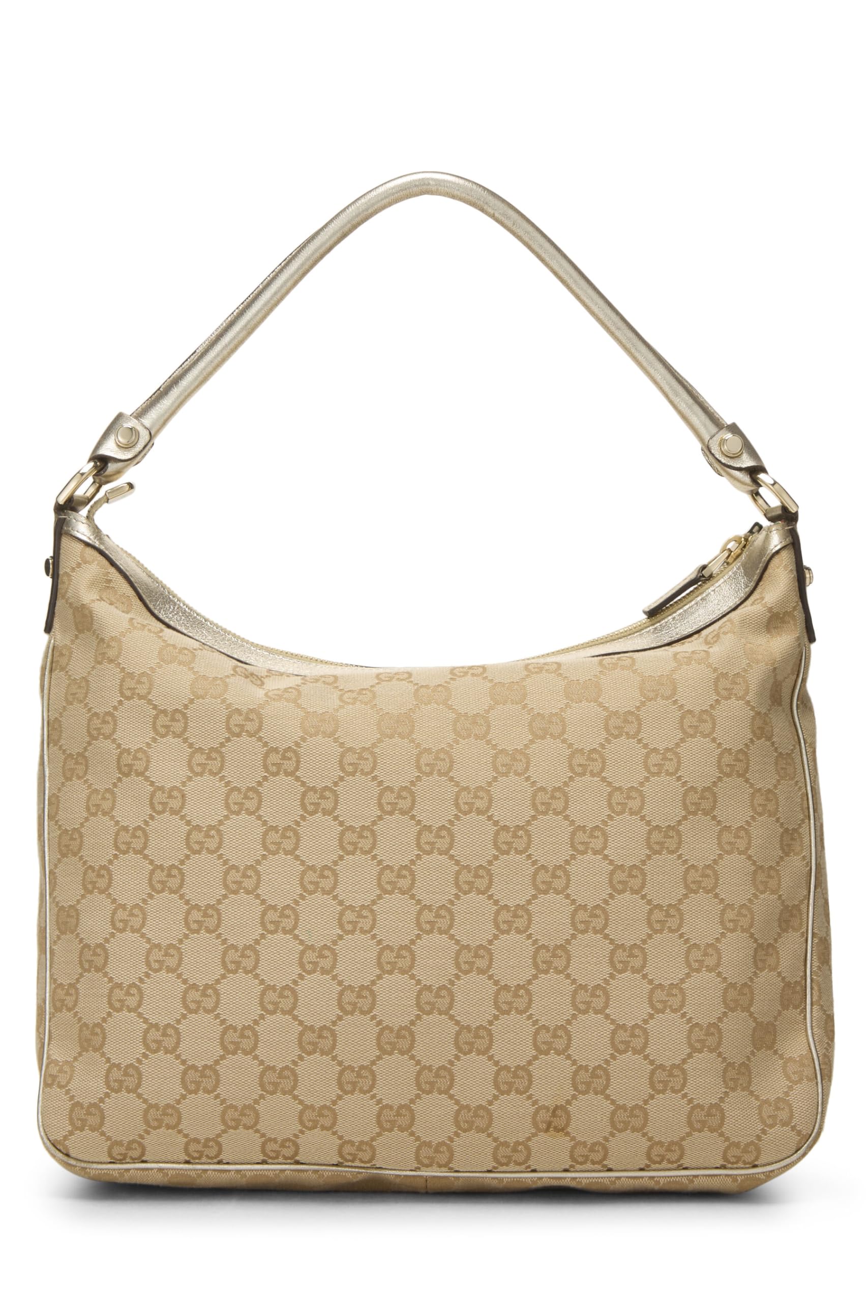 Gucci,  Gold Original GG Canvas Abbey Shoulder Bag, Gold