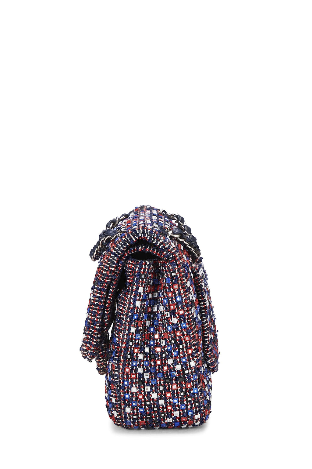 Chanel,  Multicolor Tweed Classic Double Flap Medium, Multi