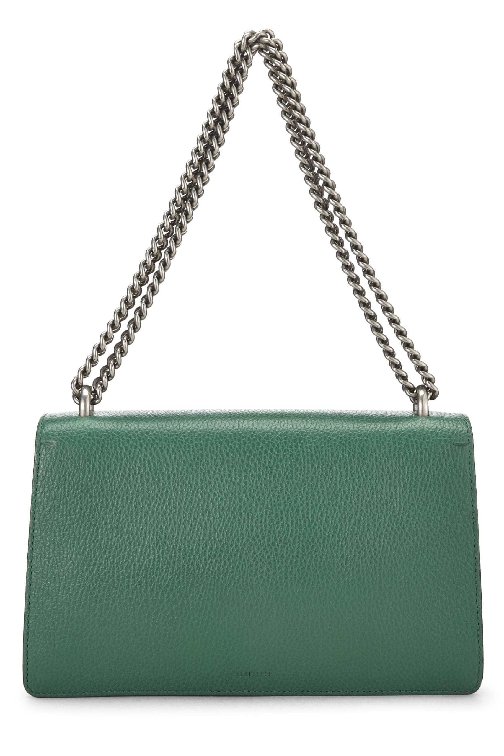 Gucci,  Green Leather Dionysus Shoulder Bag Small, Green