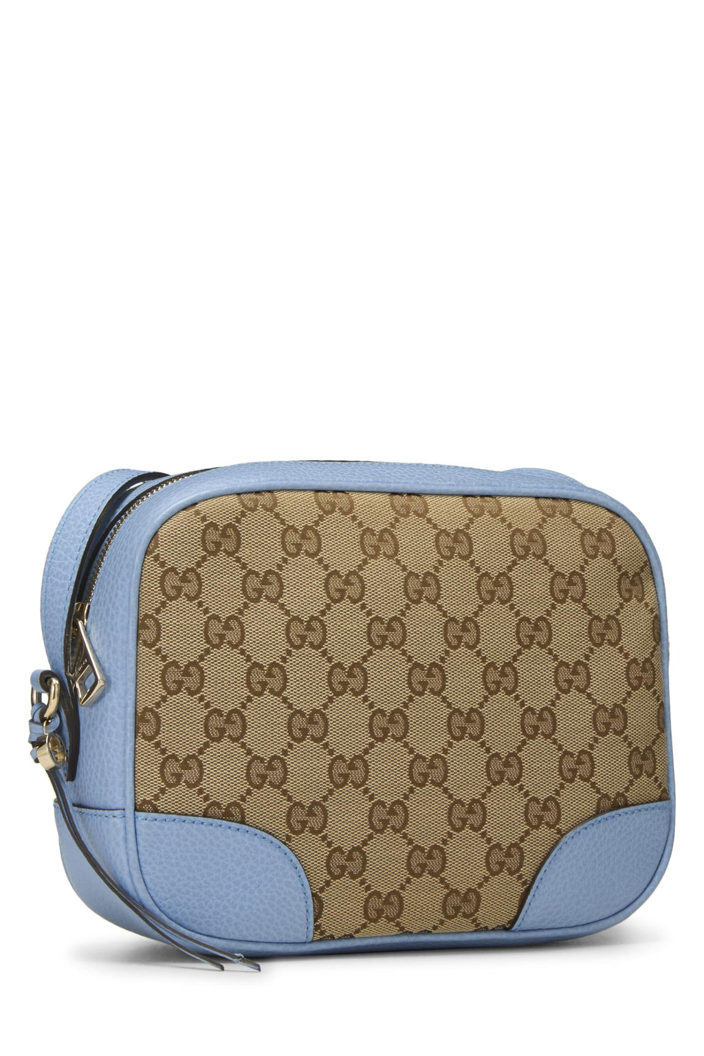 Gucci,  Blue Original Gucci Canvas Bree Crossbody, Blue