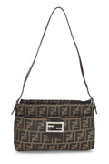 Fendi,  Brown Zucca Canvas Shoulder Bag, Brown