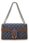 Gucci,  Blue GG Denim Dionysus Shoulder Bag Medium, Blue