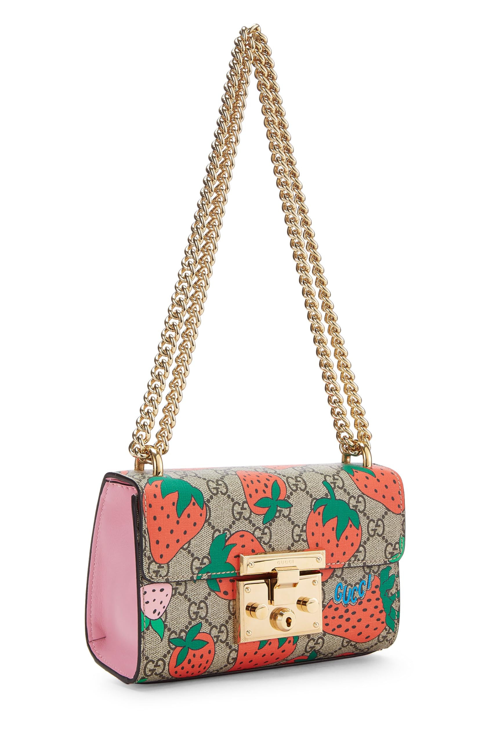 Gucci,  Original GG Supreme Canvas Strawberry Shoulder Bag Small, Multi