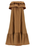 Saint Laurent Women's Flounce Dress