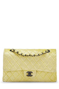 Chanel,  Yellow Quilted VeLouis Vuittonet Classic Double Flap Small, Yellow