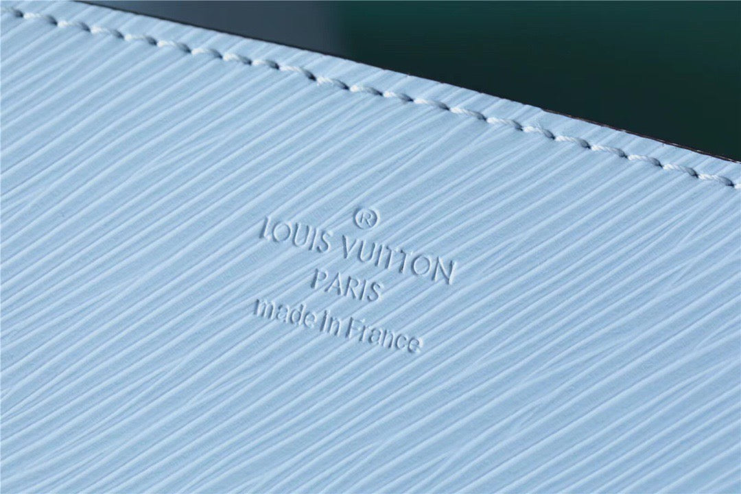 Louis Vuitton Marelle Tote MM Epi Bleu Nuage Blue For Women, Women’s Handbags, Shoulder And Crossbody Bags 11.8in/30cm Louis Vuitton 