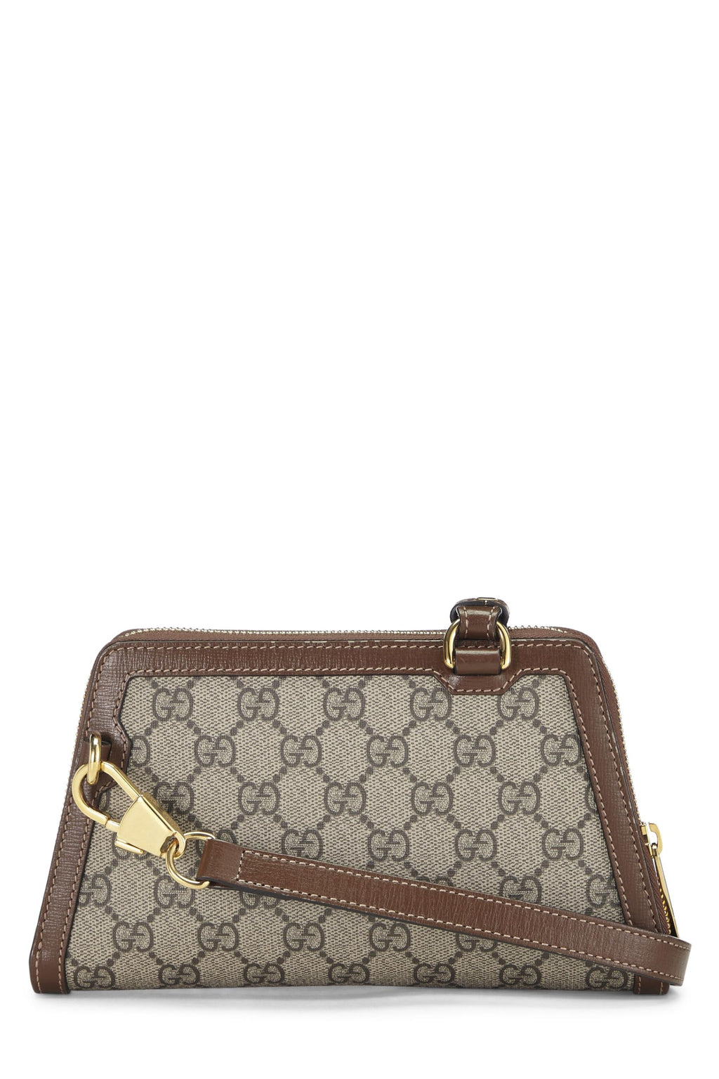 Gucci,  Gucci Supreme Canvas Crossbody Bag, Brown