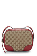 Gucci,  Red Original Gucci Canvas Bree Crossbody, Red
