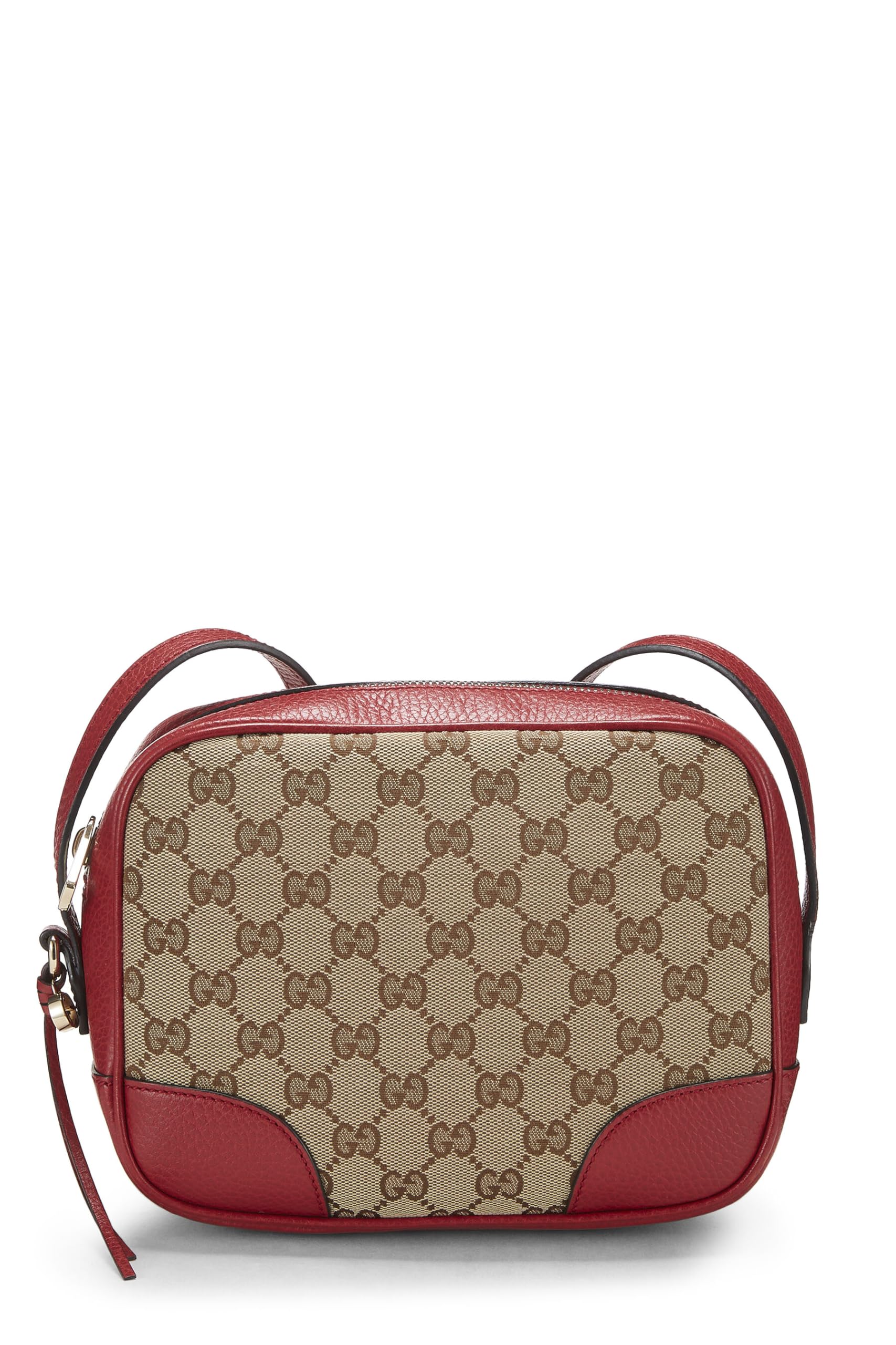 Gucci,  Red Original Gucci Canvas Bree Crossbody, Red