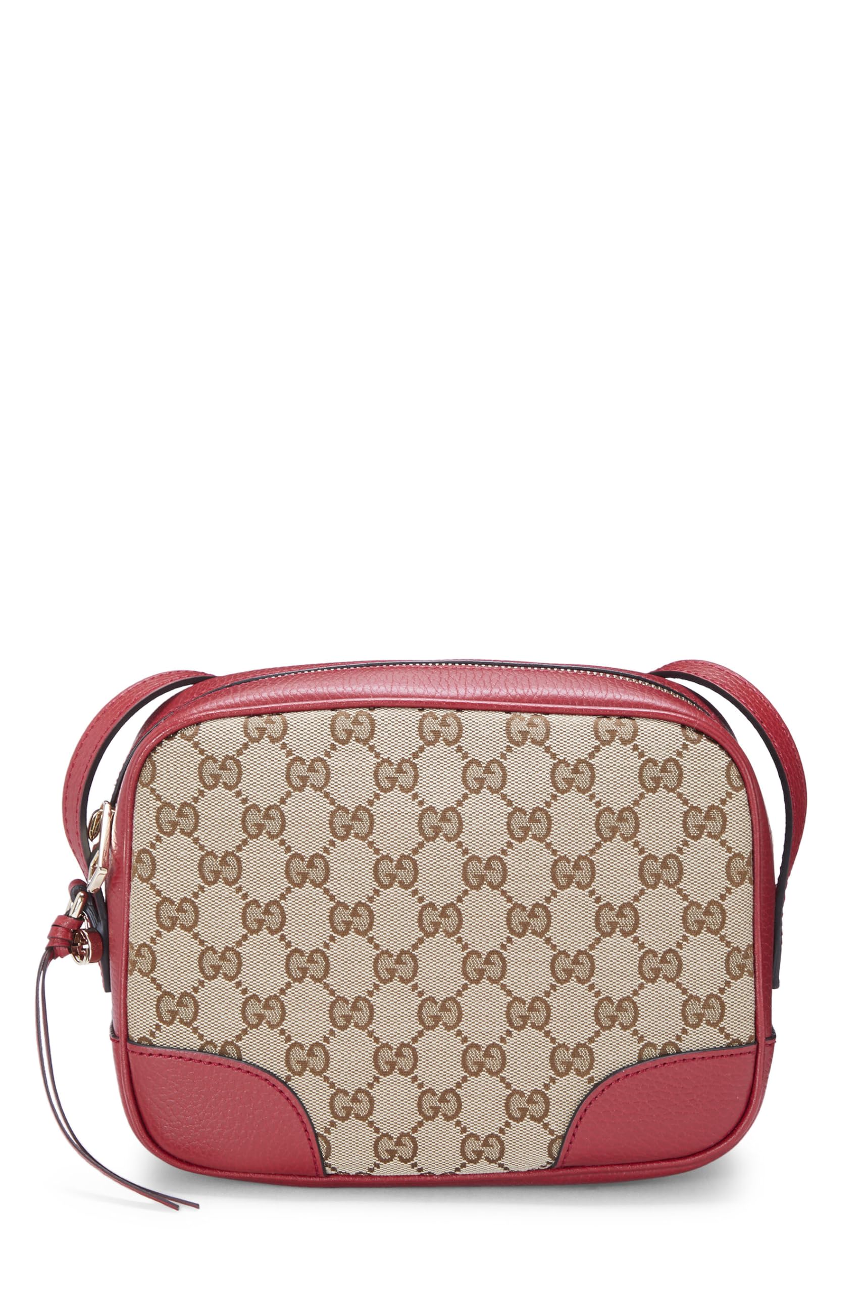 Gucci,  Red Original Gucci Canvas Bree Crossbody, Red