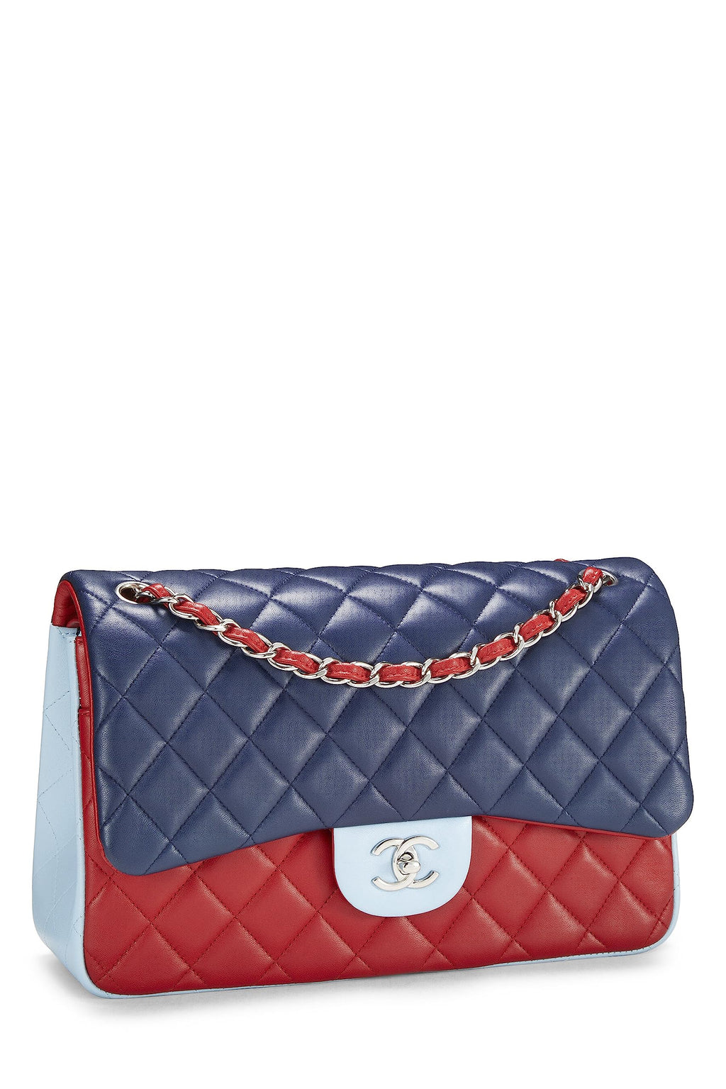 Chanel,  Multicolor Quilted Lambskin New Classic Double Flap Jumbo, Multi