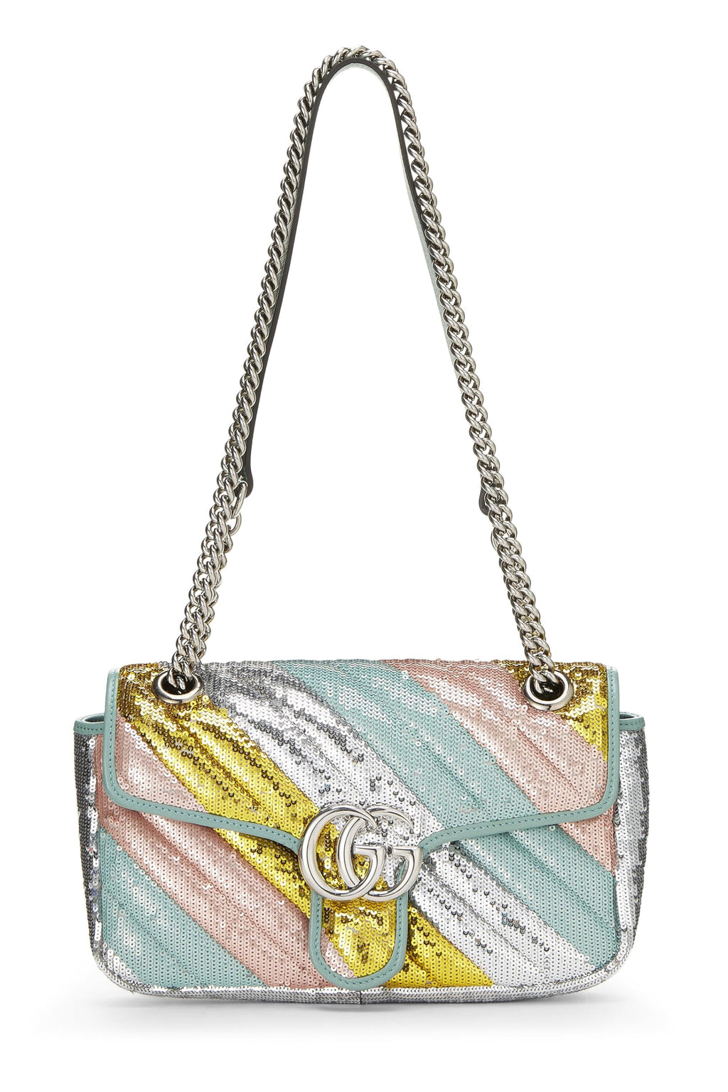 Gucci,  Multicolor GG Sequin Marmont Shoulder Bag Small, Multi