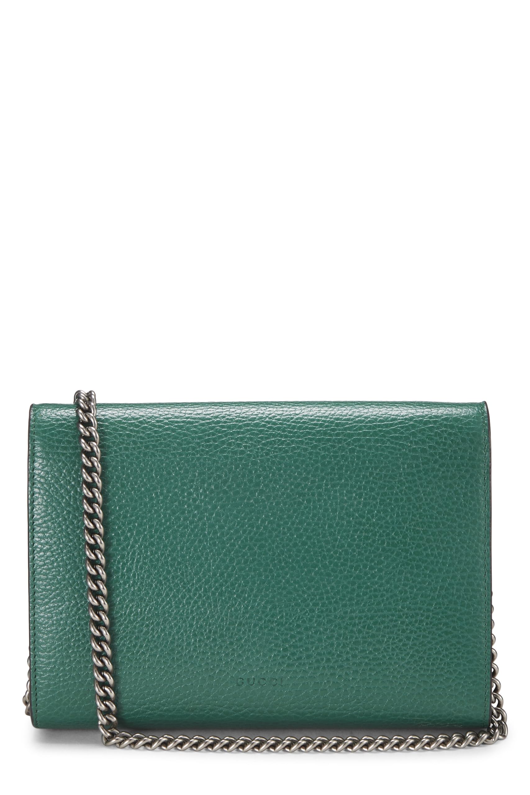 Gucci,  Green Leather Dionysus Shoulder Bag Small, Green