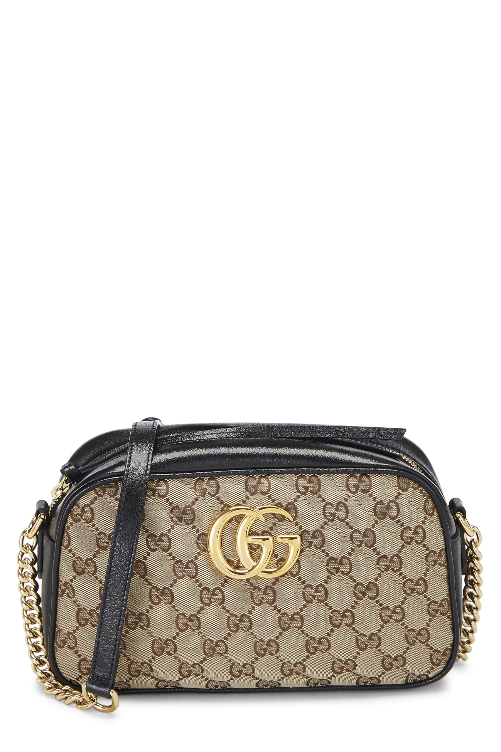 Gucci,  Original Gucci Canvas Marmont Crossbody Small, Black