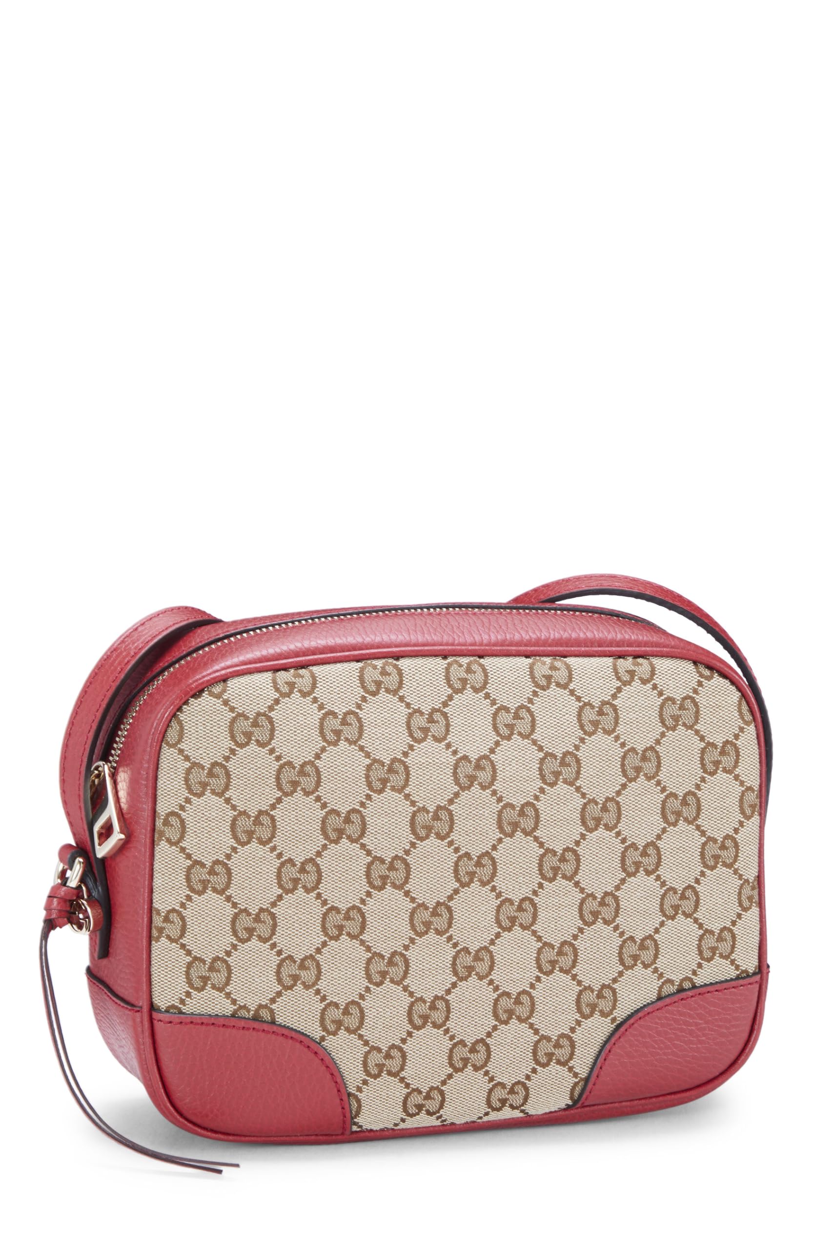 Gucci,  Red Original Gucci Canvas Bree Crossbody, Red