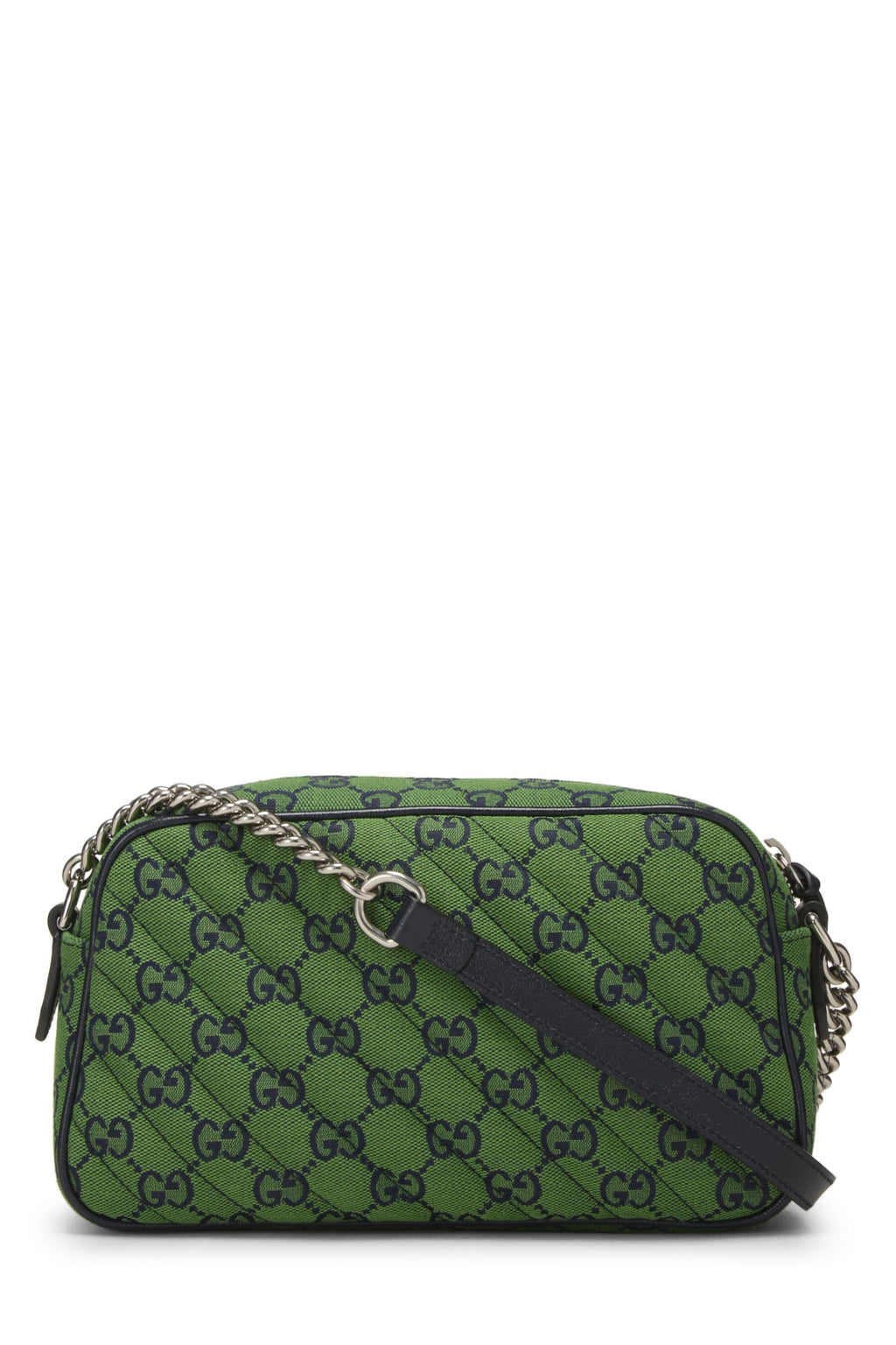 Gucci,  Green Original Gucci Canvas MatelassÃƒÆ’Ã‚Â© Marmont Crossbody Small, Green
