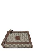 Gucci,  Gucci Supreme Canvas Crossbody Bag, Brown