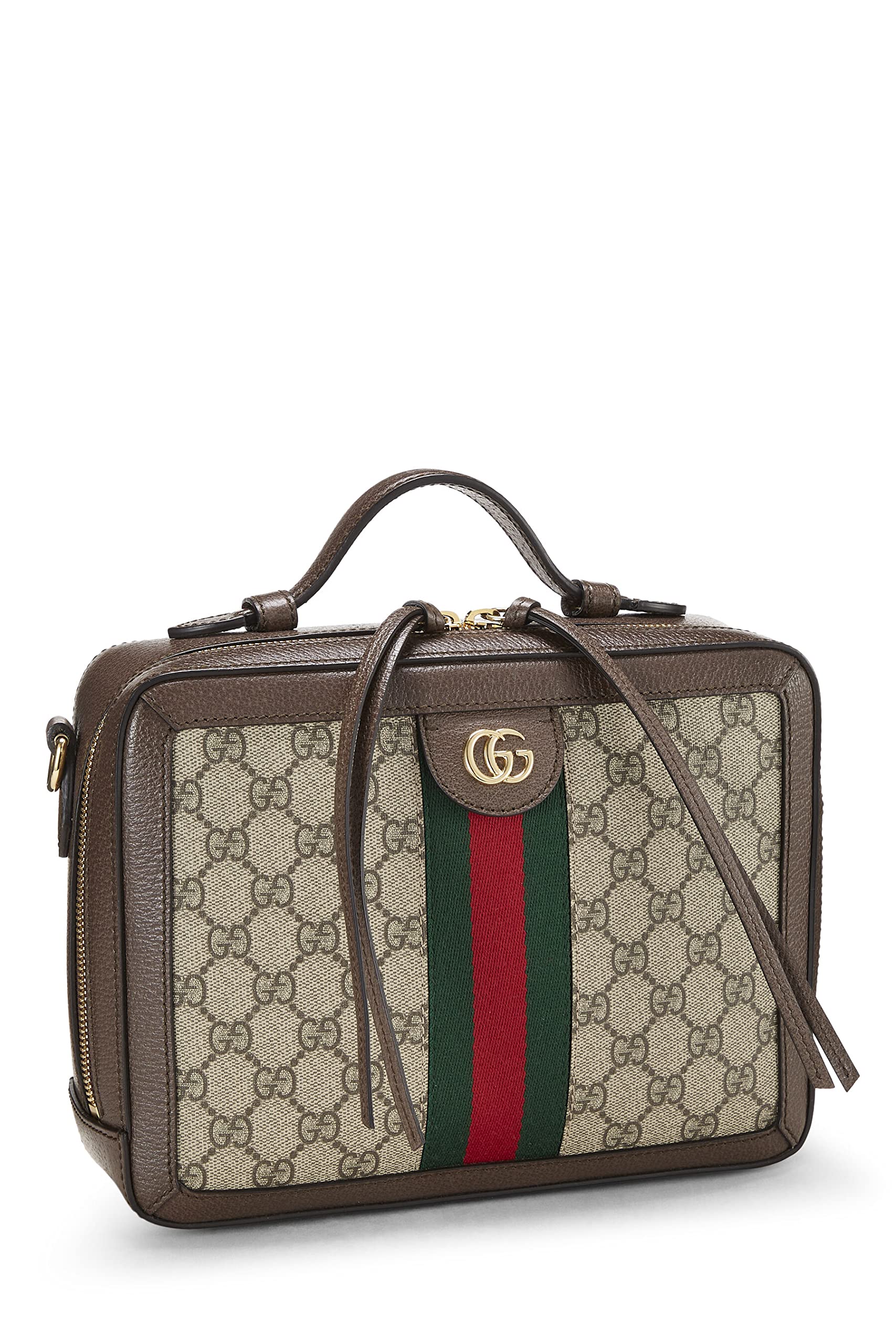 Gucci,  Original GG Supreme Canvas Web Ophidia Shoulder Medium, Brown