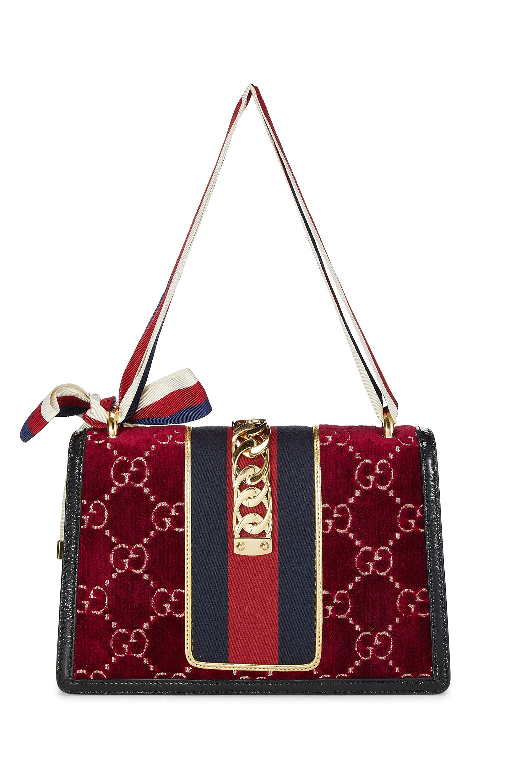Gucci,  Burgundy VeLouis Vuittonet SyLouis Vuittonie Shoulder Bag, Burgundy
