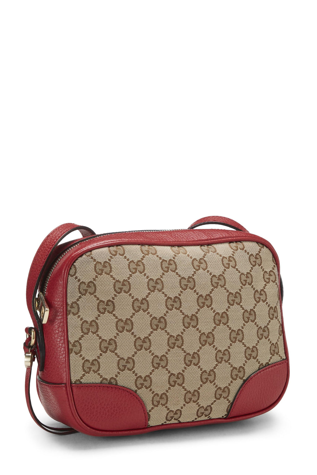 Gucci,  Red Original Gucci Canvas Bree Crossbody Mini, Red