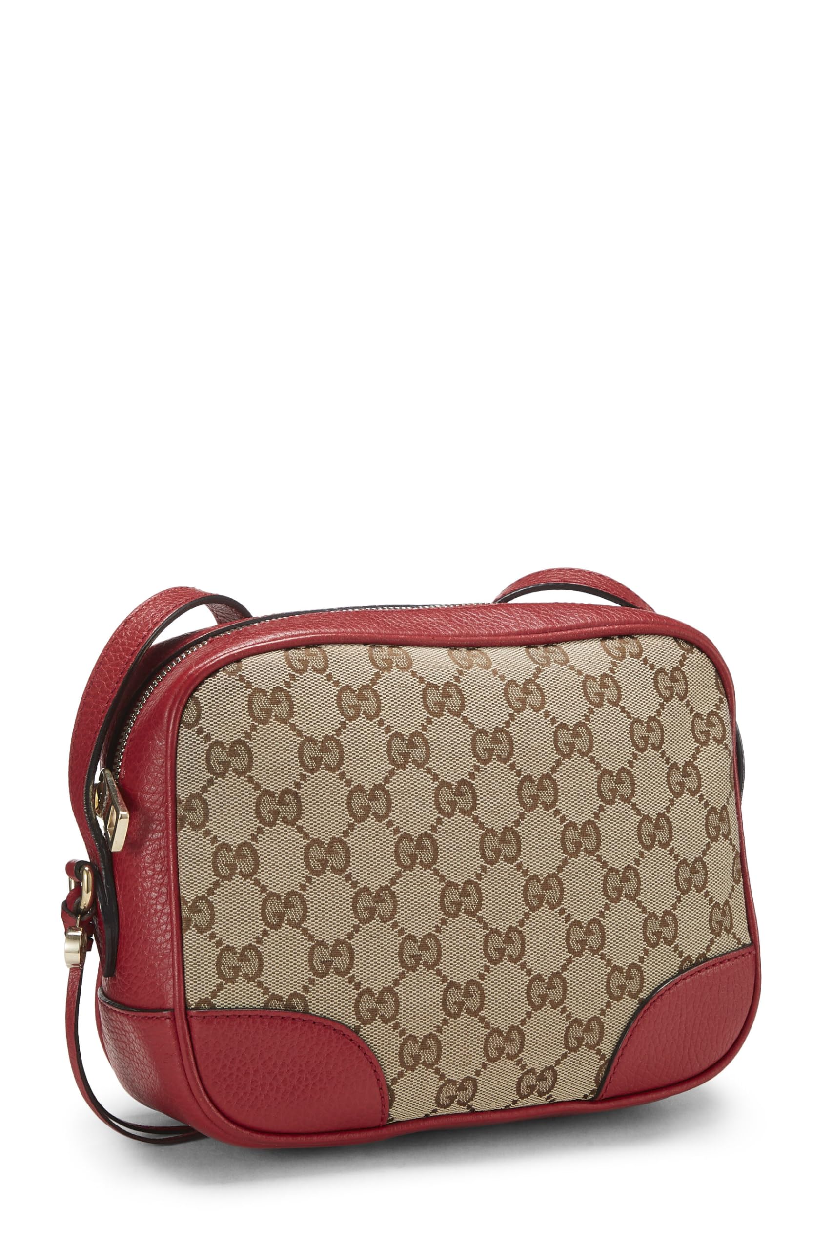 Gucci,  Red Original Gucci Canvas Bree Crossbody Mini, Red