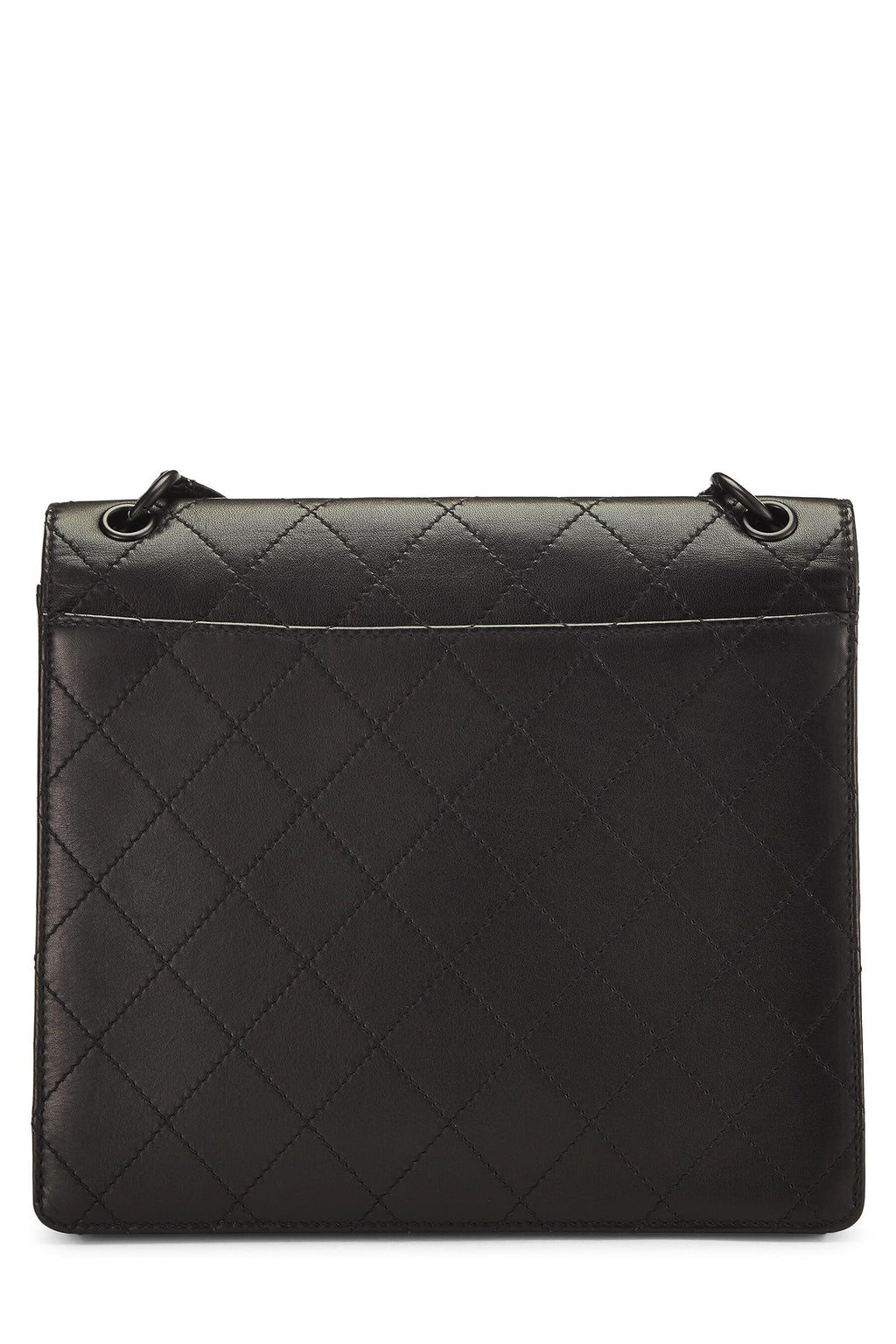 Chanel,  Black Lambskin Shoulder Bag, Black