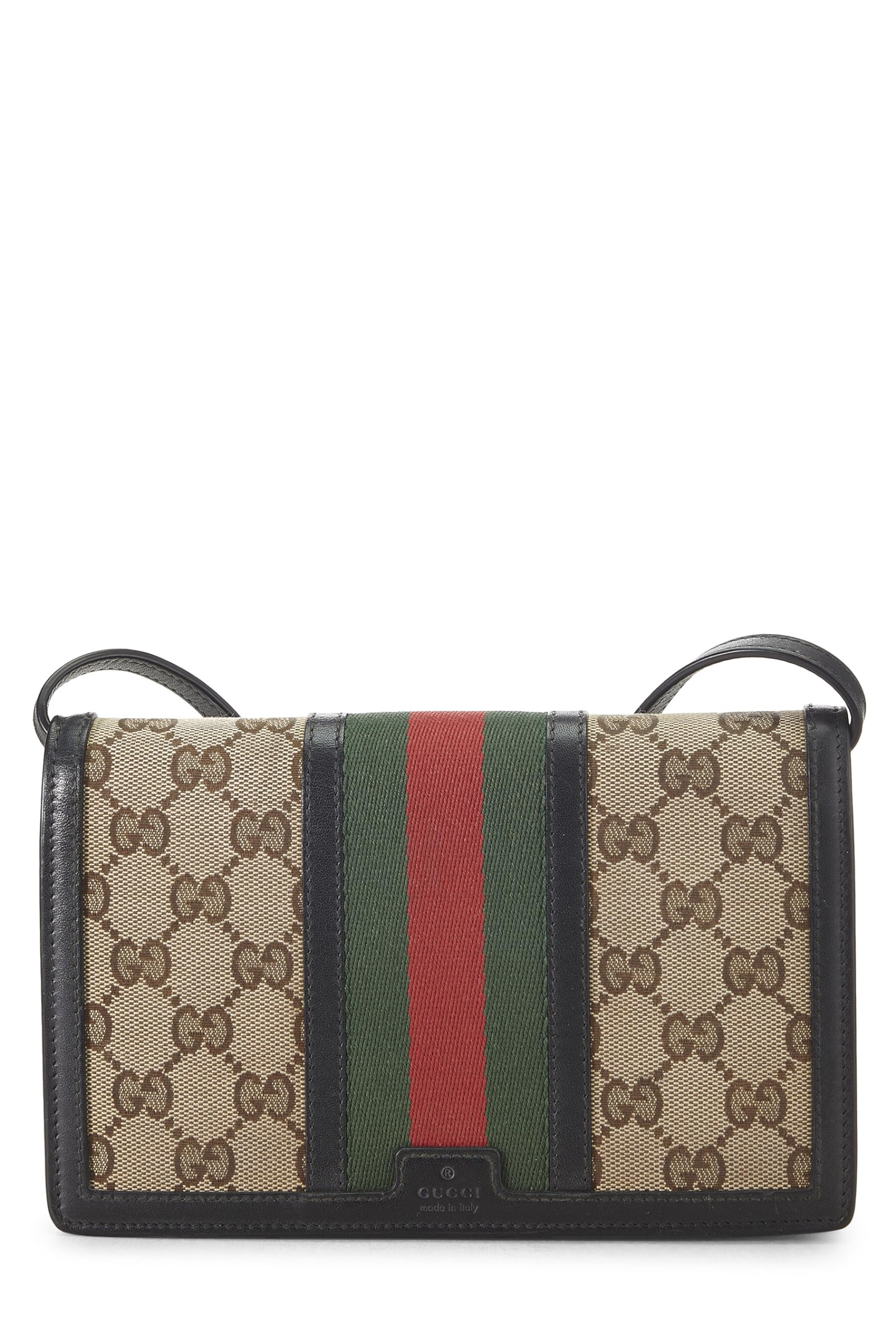 Gucci,  Original Gucci Canvas Web Crossbody, Brown