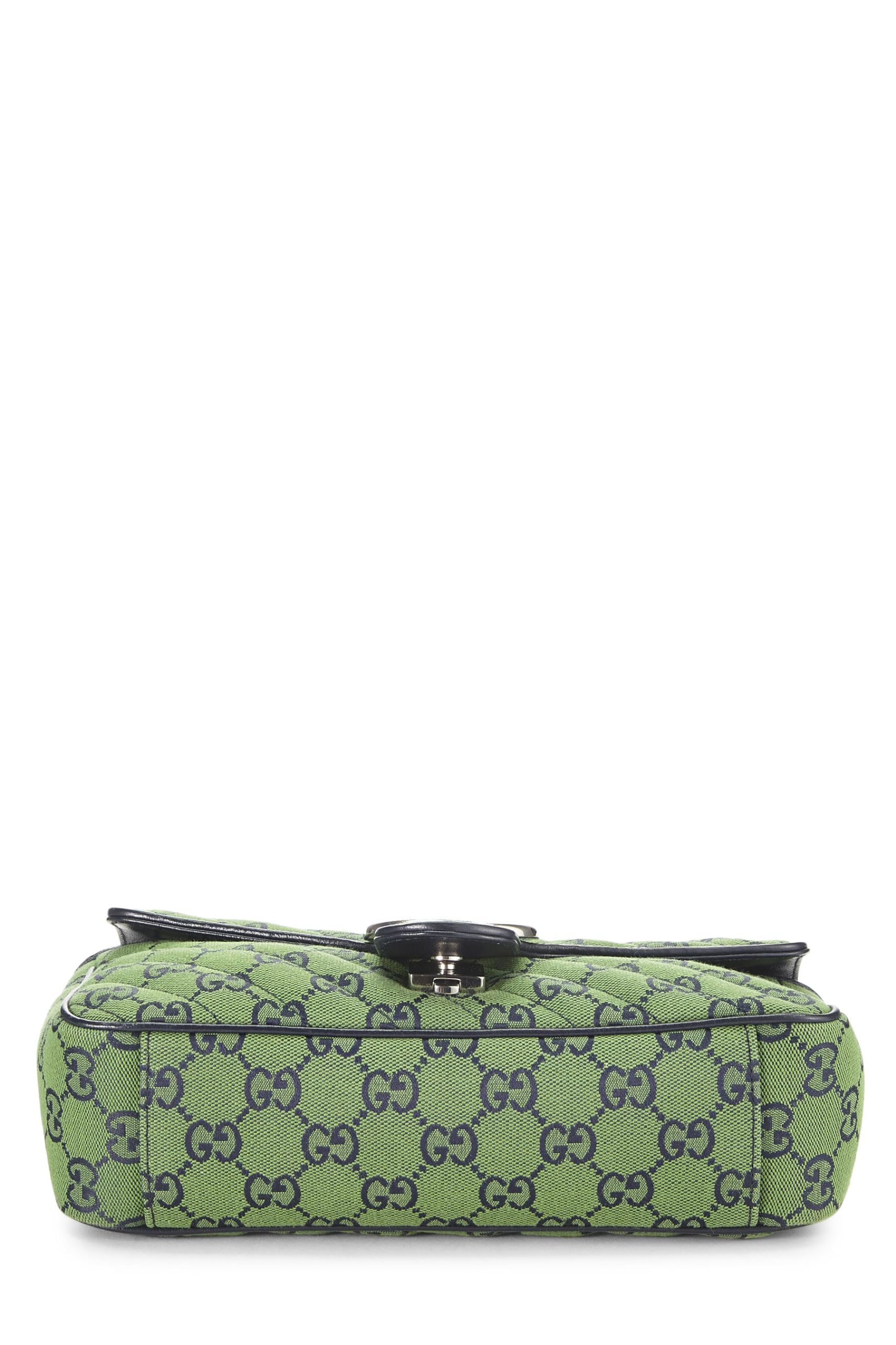 Gucci,  Green Original GG Canvas Marmont Shoulder Bag Small, Green