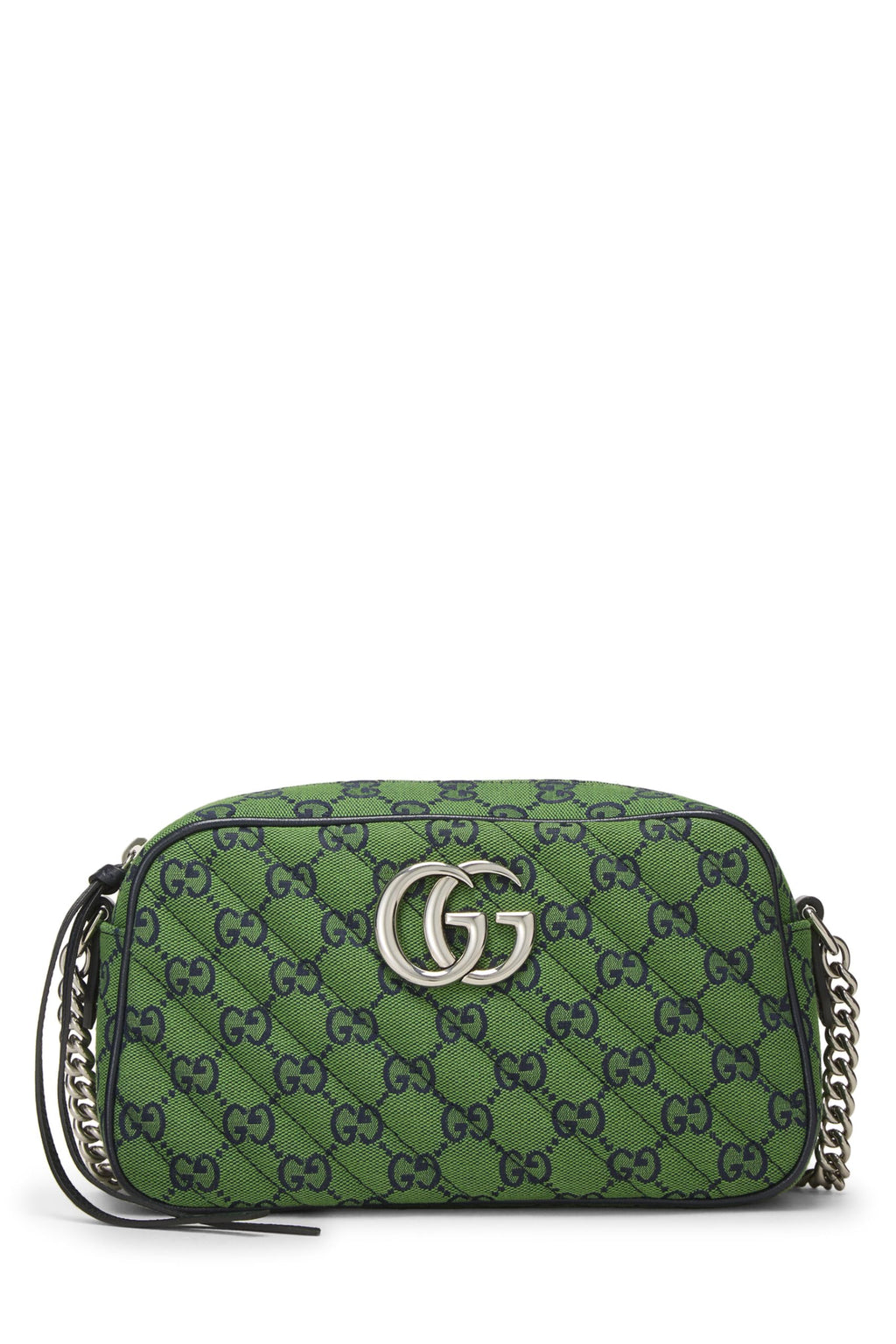 Gucci,  Green Original Gucci Canvas MatelassÃƒÆ’Ã‚Â© Marmont Crossbody Small, Green