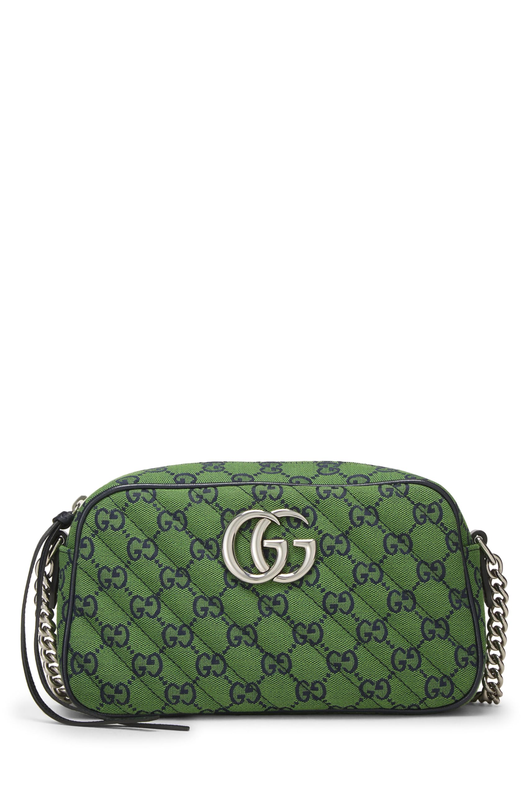Gucci,  Green Original Gucci Canvas MatelassÃƒÆ’Ã‚Â© Marmont Crossbody Small, Green