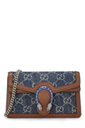 Gucci,  Blue GG Denim Dionysus Shoulder Bag Mini, Blue