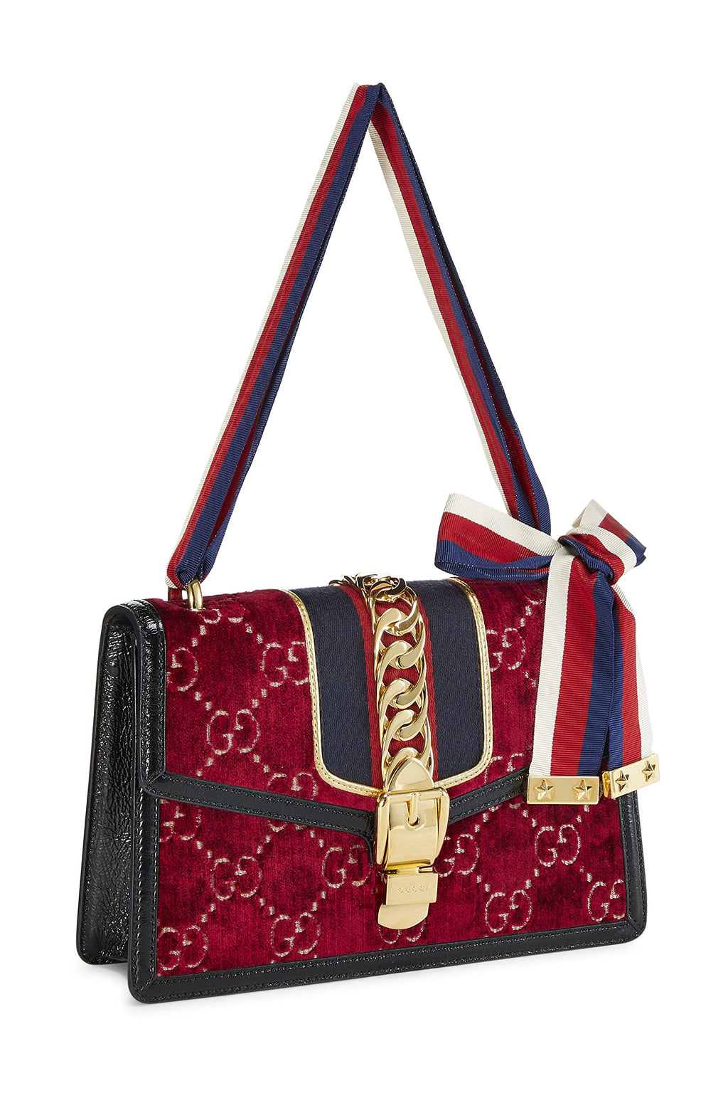 Gucci,  Burgundy VeLouis Vuittonet SyLouis Vuittonie Shoulder Bag, Burgundy