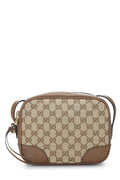 Gucci,  Brown Original Gucci Canvas Bree Crossbody, Brown